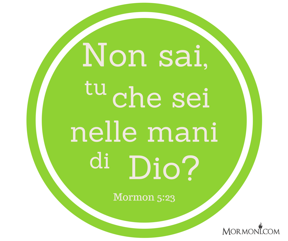 Nelle mani di Dio Non sai