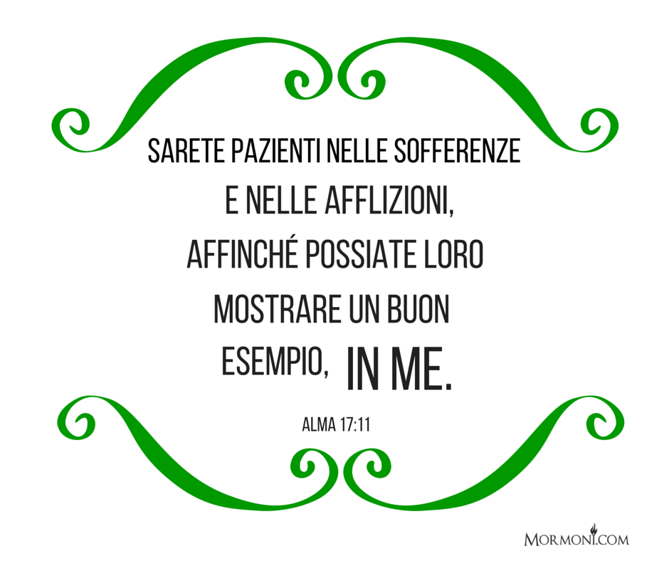 Pazienti nelle sofferenze Sarete pazienti nelle sofferenze