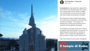 Gli Apostoli di Gesù Cristo usano Instagram per condividere il messaggio del Salvatore