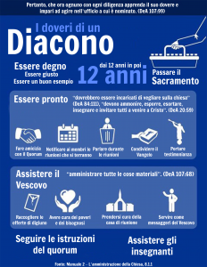 I doveri di un Diacono
